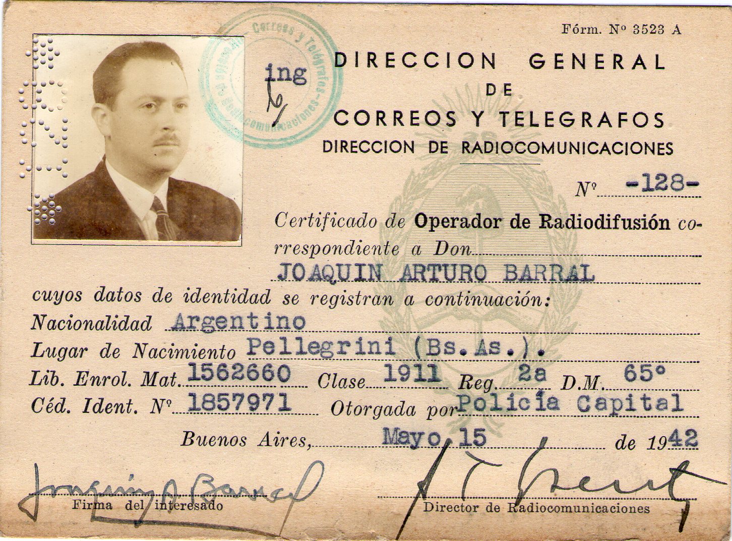 Joaquin Arturo Barral